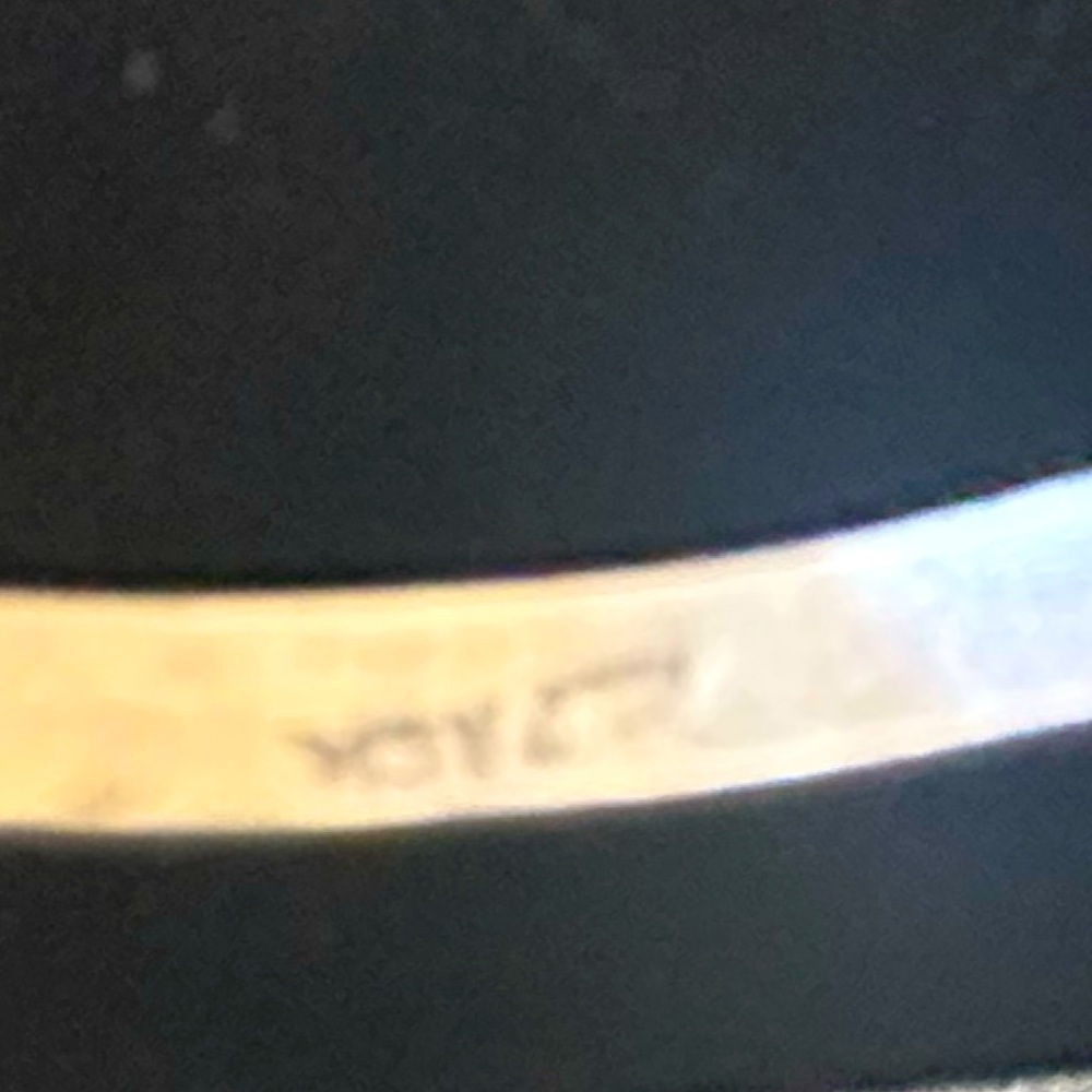 2 Silver Bangles With Alabaster From Acapulco 6” - image 5